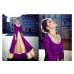 Purple & Gold Indian Evening Dress