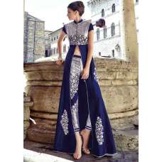 Navy Blue Pakistani Designer Party Wear Salwar Suit 