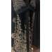 Black Embroidered Velvet Abaya