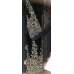 Black Embroidered Velvet Abaya