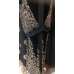 Black Embroidered Velvet Abaya
