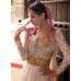 Yellow Contrast Maxi Dress Party Anarkali Suit