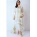 White Pakistani Designer Net Georgette Dress