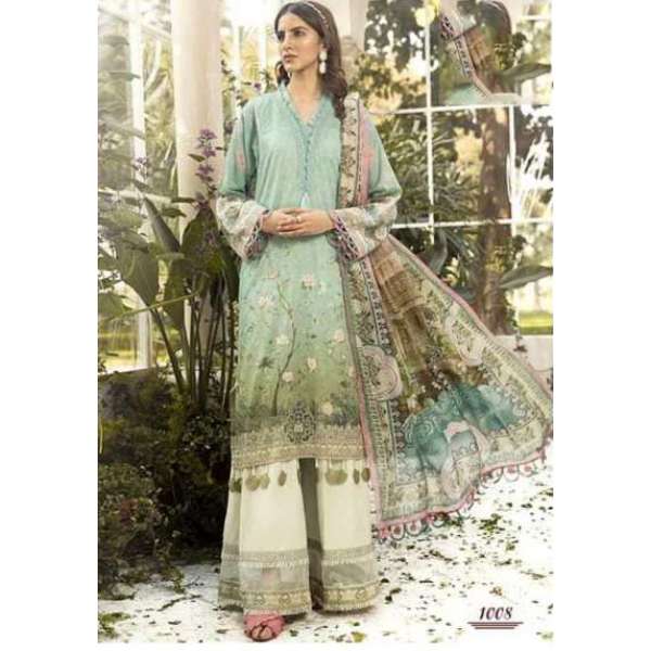 Biscay Green Pakistani Designer Lawn Salwar kameez