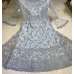 Silver Grey Heavy Embellished & Embroidered Indian Wedding Gown