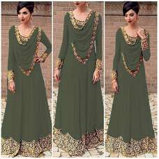 Long Mehndi Dress