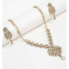 White Gold Artificial Wedding Jewellery Sets