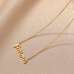 Fatima Arabic Nameplate Stainless Steel Golden Fatima Necklace, Personalised Festival Jewellery Gifts For Women