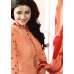 KS-5378 ORANGE KASEESH SILKINA FRENCH CREPE PARTY WEAR SUIT
