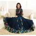 Galaxy Blue Indian Anarkali Dress Hot Fancy Party Suit