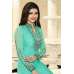Turquoise Indian Designer Salwar Suit Sequin Party Dress