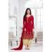Red Pakistani Indian Embroidered Patiyala Salwar Suit