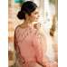 Peach Bridal Gown Long Length Sequin Party Dress