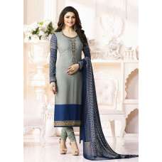 Grey Crepe Party Suit Pakistani Salwar Kameez