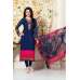 KS3481 NAVY KASEESH SILKINA CREPE SALWAR SUIT