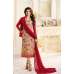 6362 RED AND BEIGE KASEESH VICTORIA PARTY WEAR STRAIGHT CHURIDAR SALWAR KAMEEZ 