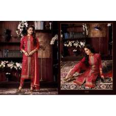 Red Cotton Salwar Kameez Indian Party Wear 