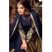 Blue Ball Gown Indian Designer Party Wear Maxi
