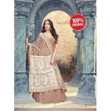 Brown Pakistani Wedding Gown Indian Party Style Dress