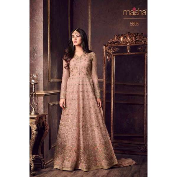 Peach Indian Bridesmaid Wedding Dress ( 2 weeks delivery)