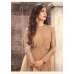 Brown Net Anarkali Dress Indian Party Gown