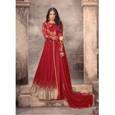 STUNNING RED LONG LENGTH WEDDING WEAR ANARKALI GOWN