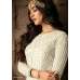 OFF WHITE ASIAN PAKISTANI FASHION ANARKALI GOWN