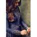 Navy Blue Party Dress Indian Designer Anarkali Salwar Suit