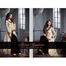 M20002-D BLACK AND SILVER GEORGETTE PARTY WEAR ANARKALI SUIT