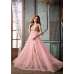 Elegant Gown Pink Net Embroidered Indian Party Maxi