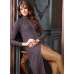 Fancy Party Wear Dark Blue & Brown Pakistani Designer Suit