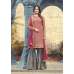 RED AND GREY MAISHA PEARL INDIAN PAKISTANI PARTY WEAR GHARARA PANT SUIT