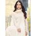 BRILLIANT WHITE INDIAN PAKISTANI PARTY WEAR ANARKALI DRESS