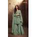 GREEN INDIAN WEDDING SHARARA GHARARA SUIT SEMI STITCHED ( DELIVERY IN 2 WEEKS )