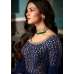 Blue Floor Length Gown Indian Designer Wedding Anarkali Dress