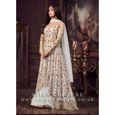 ZMS-5608-D STUNNING INDIAN DESIGNER SKY BLUE LEHENGA GOWN 