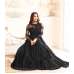 Black Party Wear Gown Indian Anarkali Flared Suit