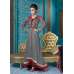 Grey Indian Anarkali Suit Wedding Party Dress