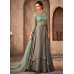 Green & Grey Wedding Wear Lehenga Dress