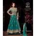 Elegant Green Mohini Evening Wear Anarkali Gown