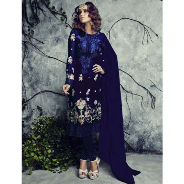 Blue Pakistani Salwar Suit 