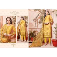 Yellow Cotton Salwar Suit Printed Pakistani Summer Dress