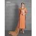 Orange Pakistani Designer Formal Straight Curt Suit