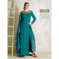 Teal Blue Elegant Indian Party Dress