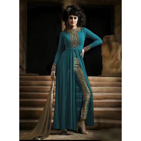 Green Indian Designer Party Wear Salwar Suit
