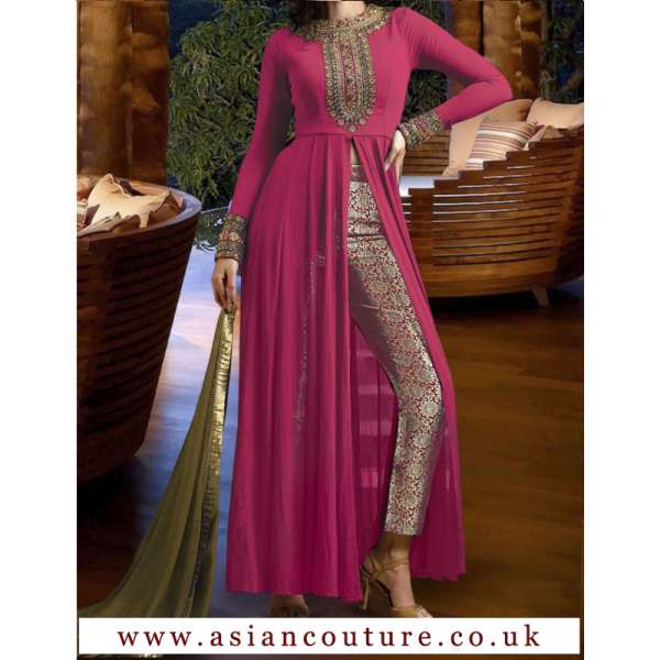 NAKKASHI R3021C  MASTER REPLICA PINK COLOUR PARTY WEAR SUIT