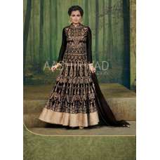 BLACK INDIAN DESIGNER PARTY WEAR ANARKALI SUIT