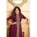 Maroon Indian Designer Party Wear Front Slit Anarkali Dress