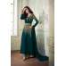 TEAL BLUE SUMMER PARTY WEAR INDIAN GEORGETTE DRESS