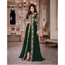 GREEN INDIAN DESIGNER SLIT STYLE ANARKALI SUIT 